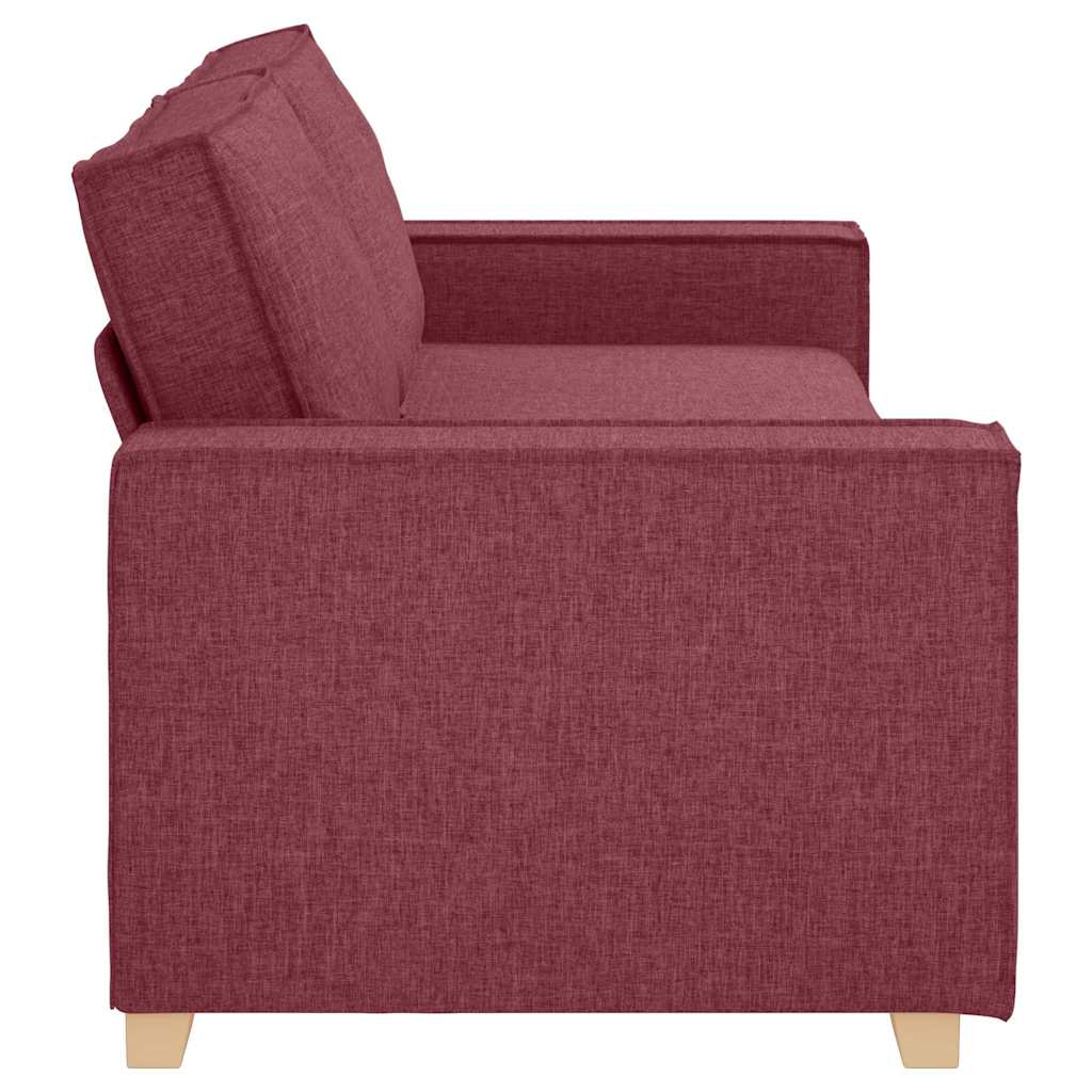 Canapé 3 places Rouge vin 180 cm Tissu - XIOS