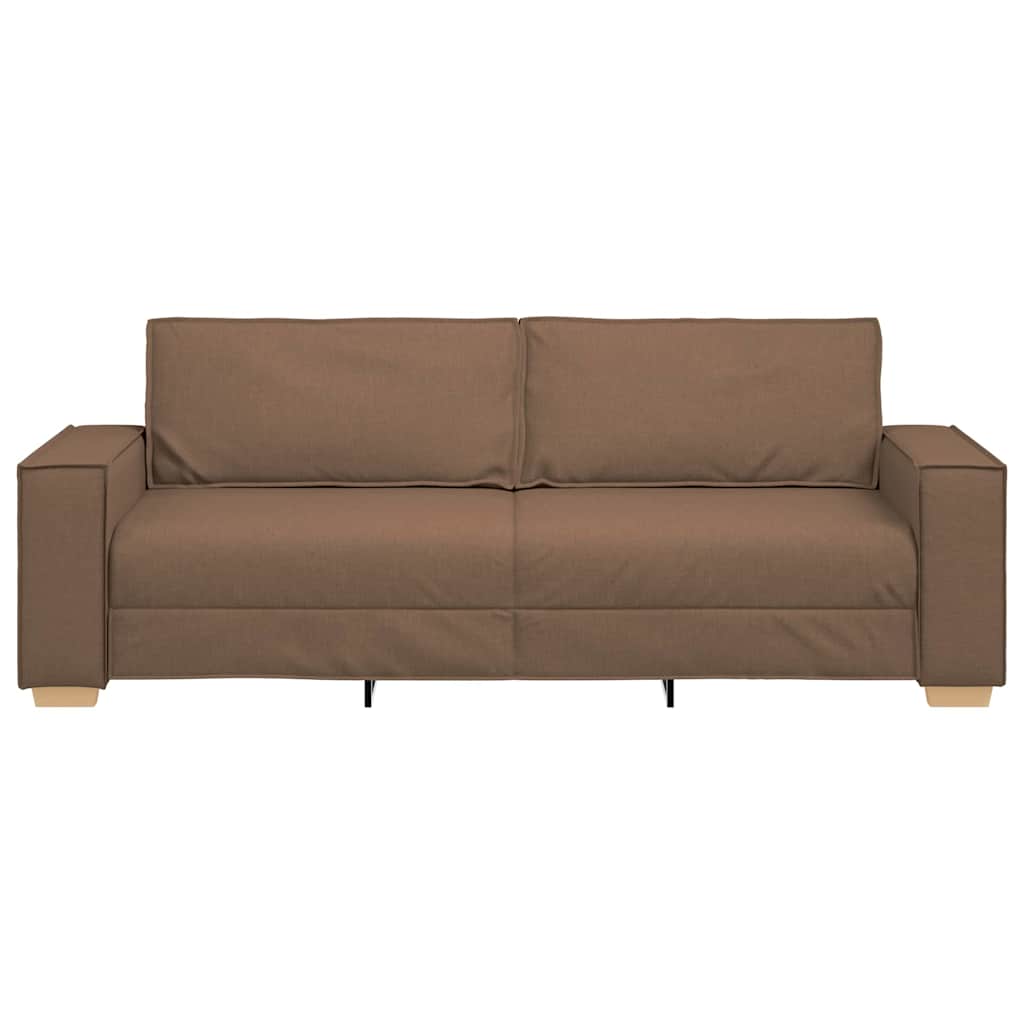 Canapé 3 places Marron 180 cm Tissu - XIOS