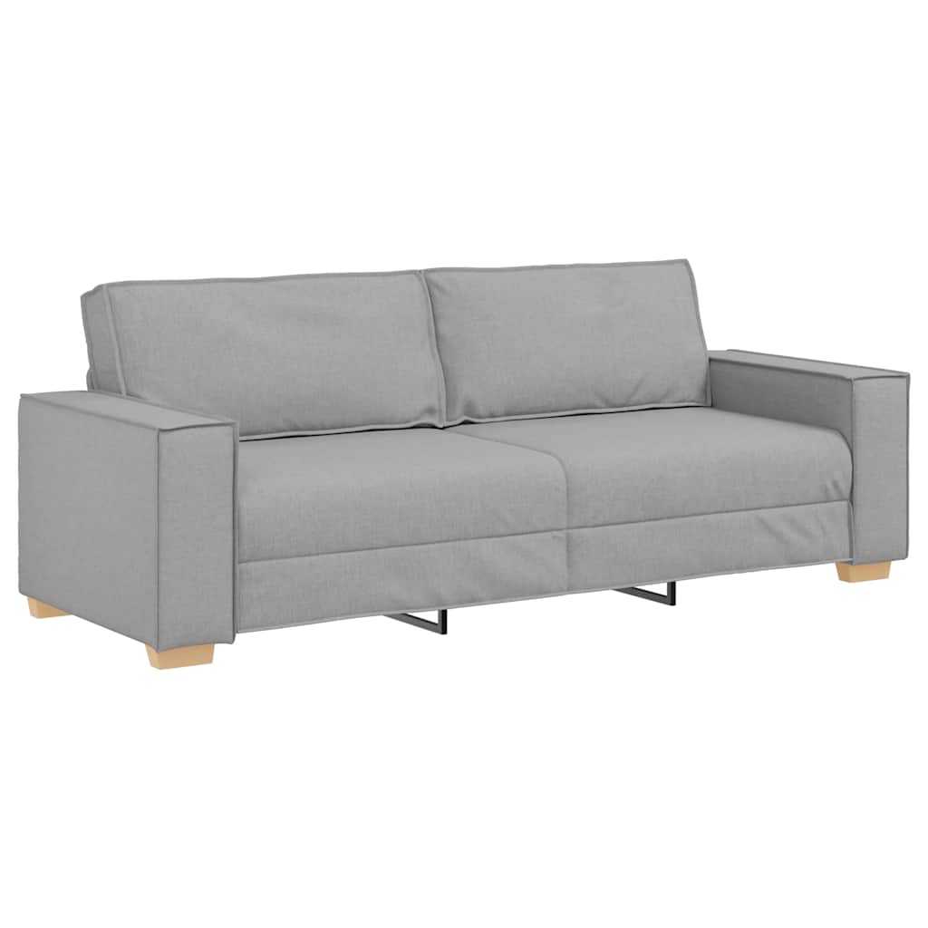 Canapé 3 places Gris nuage 180 cm Tissu - XIOS