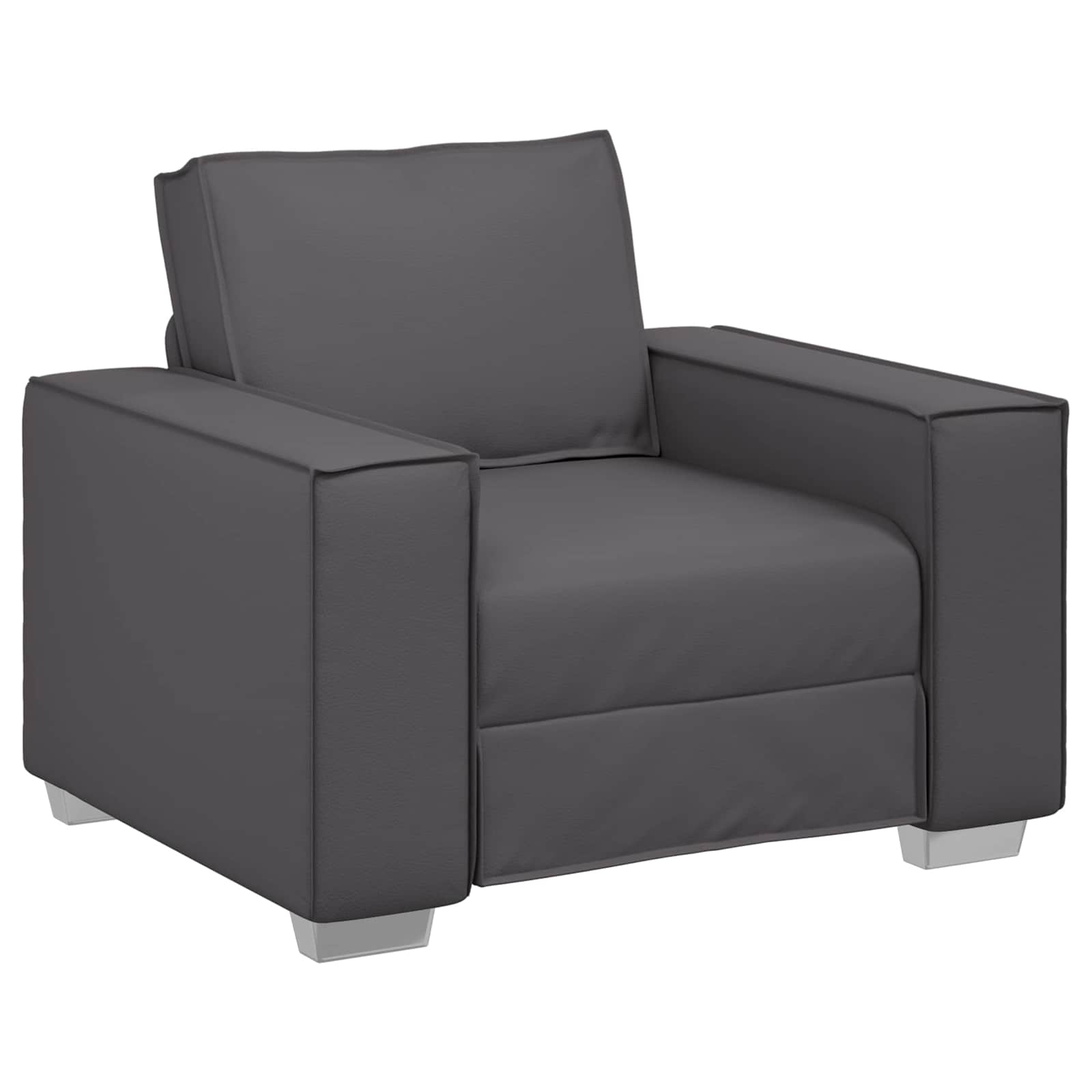 Canapé Gris 100 x 80 x 84 cm tissu - XIOS