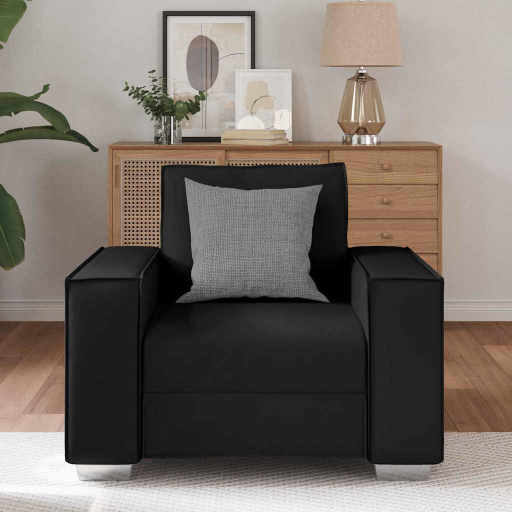 Fauteuil canapé Noir 99 x 78 x 84 cm Cuir artificiel - XIOS
