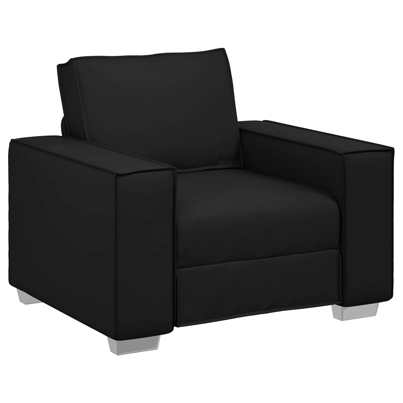 Canapé Noir 100 x 80 x 84 cm tissu - XIOS