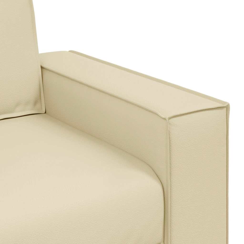 Fauteuil canapé Crème 160 x 78 x 84 cm Cuir artificiel - XIOS