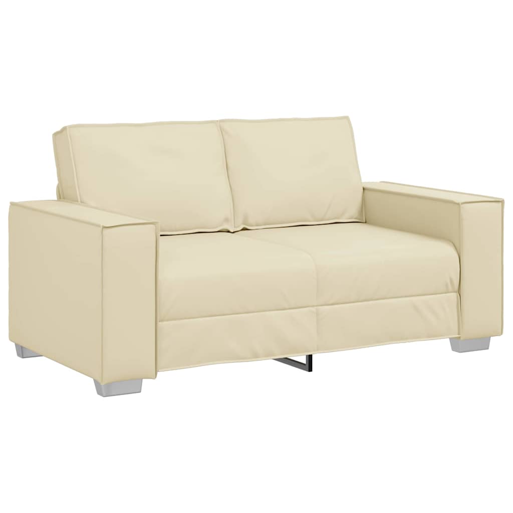 Fauteuil canapé Crème 160 x 78 x 84 cm Cuir artificiel - XIOS