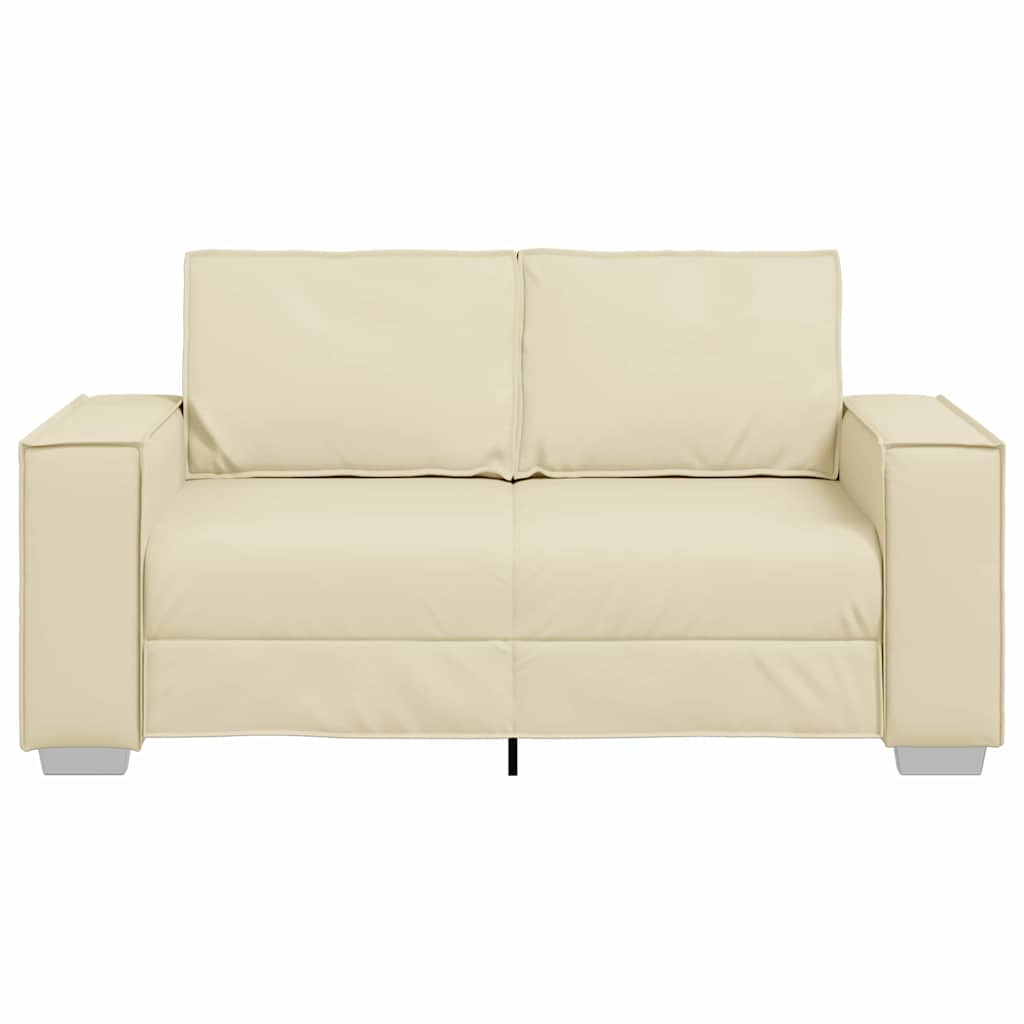 Fauteuil canapé Crème 160 x 78 x 84 cm Cuir artificiel - XIOS