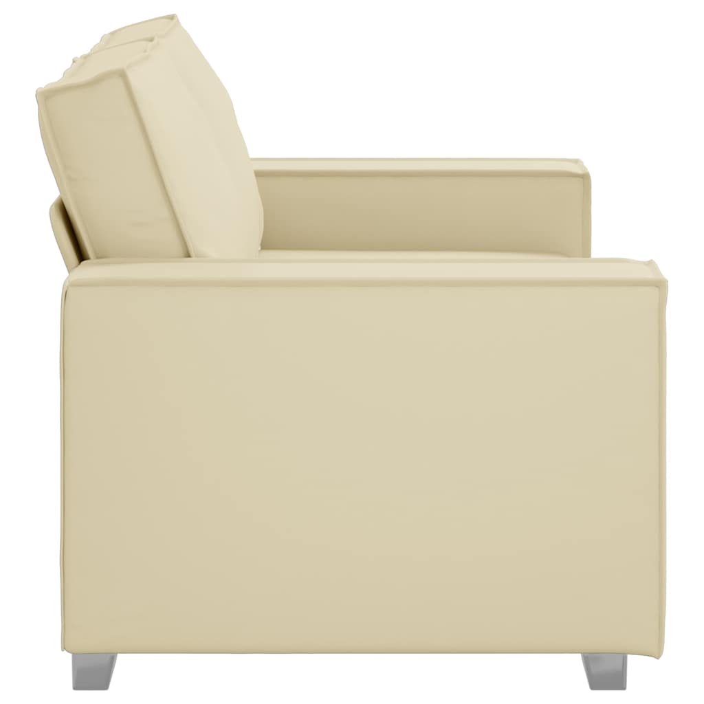 Fauteuil canapé Crème 160 x 78 x 84 cm Cuir artificiel - XIOS