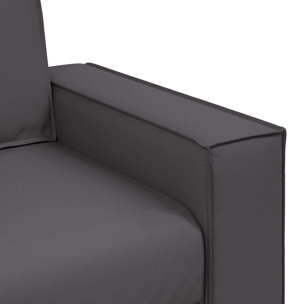 Fauteuil canapé Gris 160 x 78 x 84 cm Cuir artificiel - XIOS