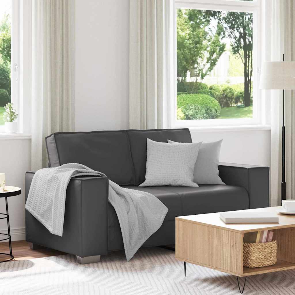 Fauteuil canapé Gris 160 x 78 x 84 cm Cuir artificiel - XIOS