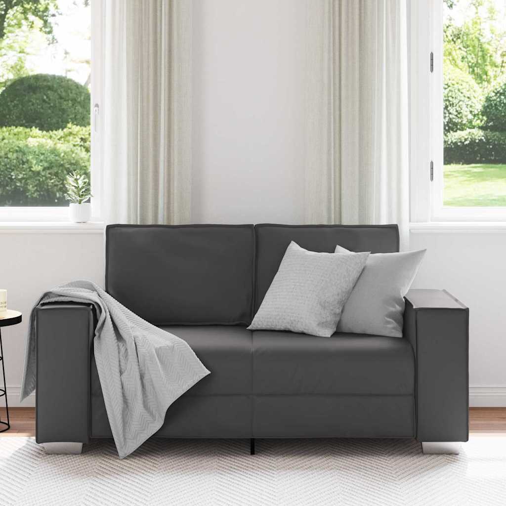 Fauteuil canapé Gris 160 x 78 x 84 cm Cuir artificiel - XIOS