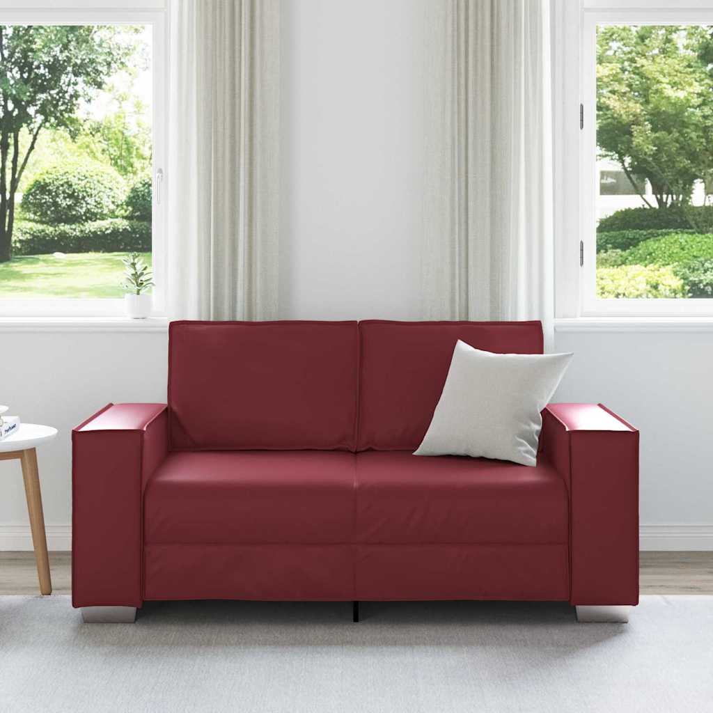 Canapé Bordeaux 160 x 80 x 84 cm tissu - XIOS