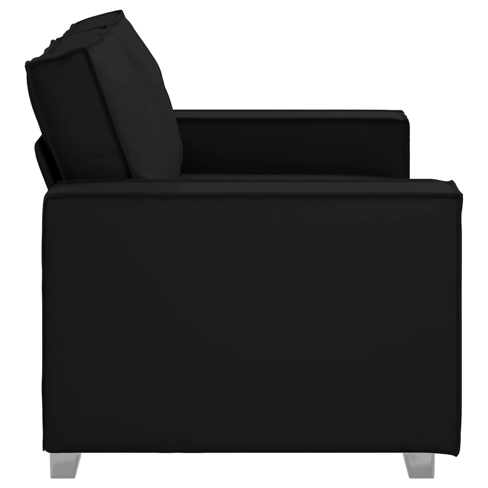 Canapé Noir 160 x 80 x 84 cm tissu - XIOS
