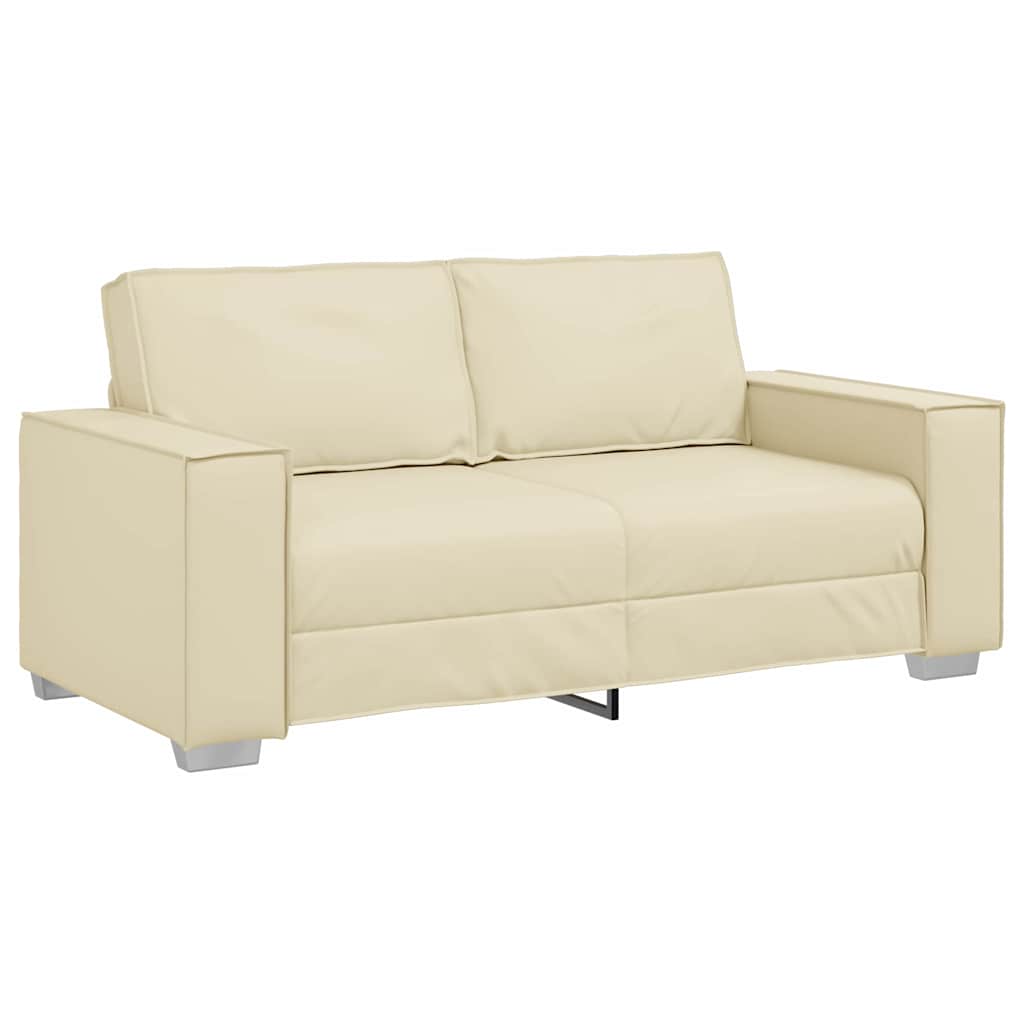 Fauteuil canapé Crème 180 x 78 x 84 cm Cuir artificiel - XIOS