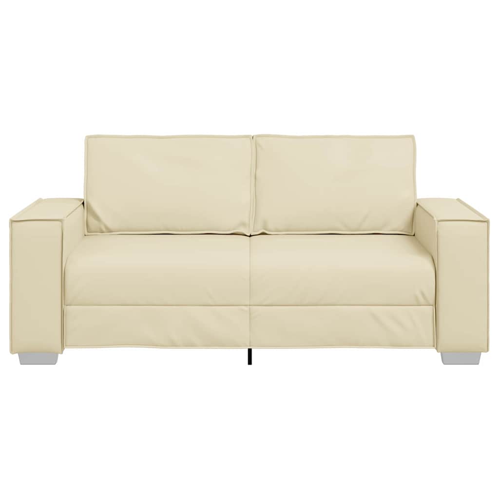 Fauteuil canapé Crème 180 x 78 x 84 cm Cuir artificiel - XIOS