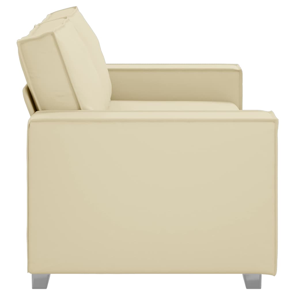 Fauteuil canapé Crème 180 x 78 x 84 cm Cuir artificiel - XIOS