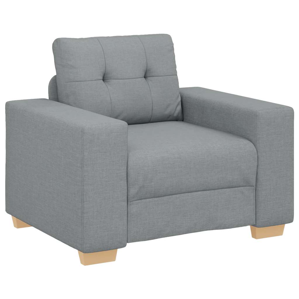 Fauteuil Gris clair 60 cm Tissu - XIOS