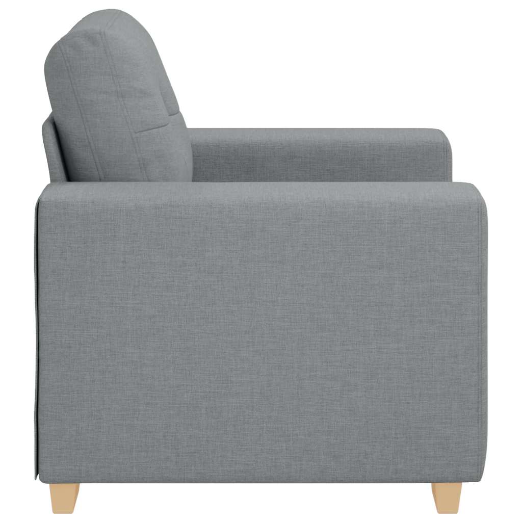 Fauteuil Gris clair 60 cm Tissu - XIOS
