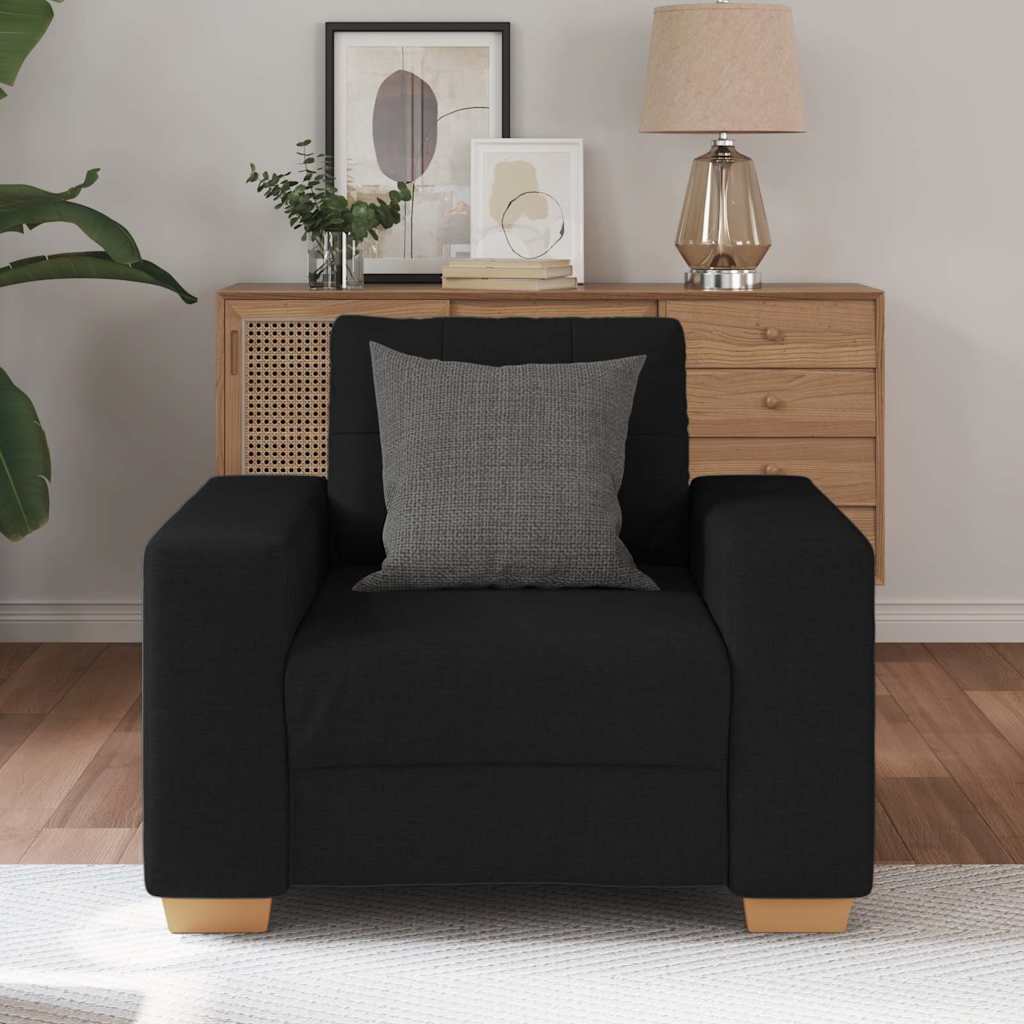 Fauteuil Noir 60 cm Tissu - XIOS
