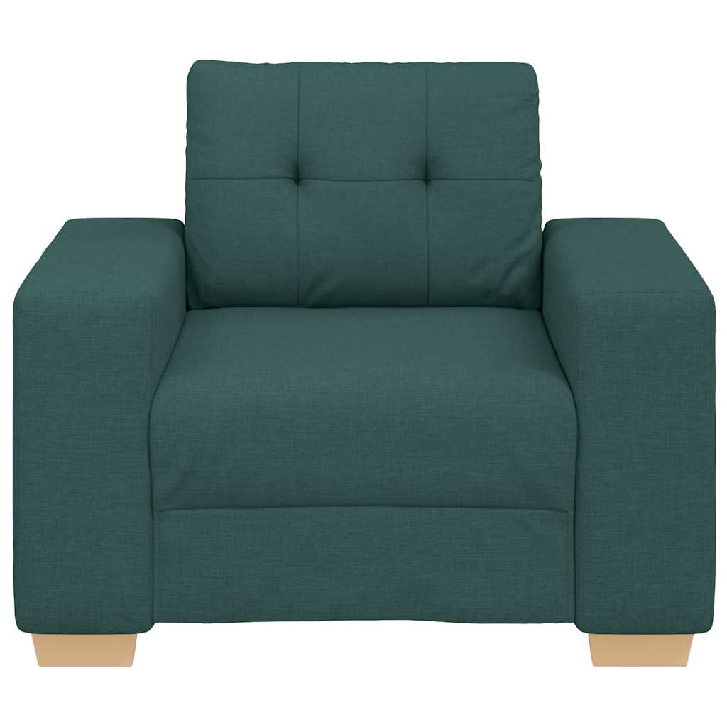 Canapé/Fauteuil vert foncé 100x78x80 cm en tissu - XIOS