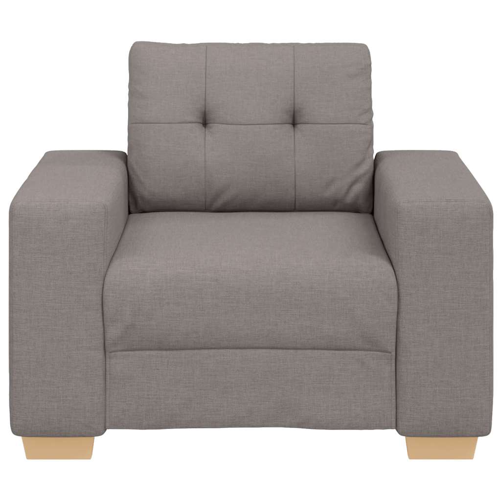 Canapé-fauteuil taupe 100x78x80 cm en tissu - XIOS