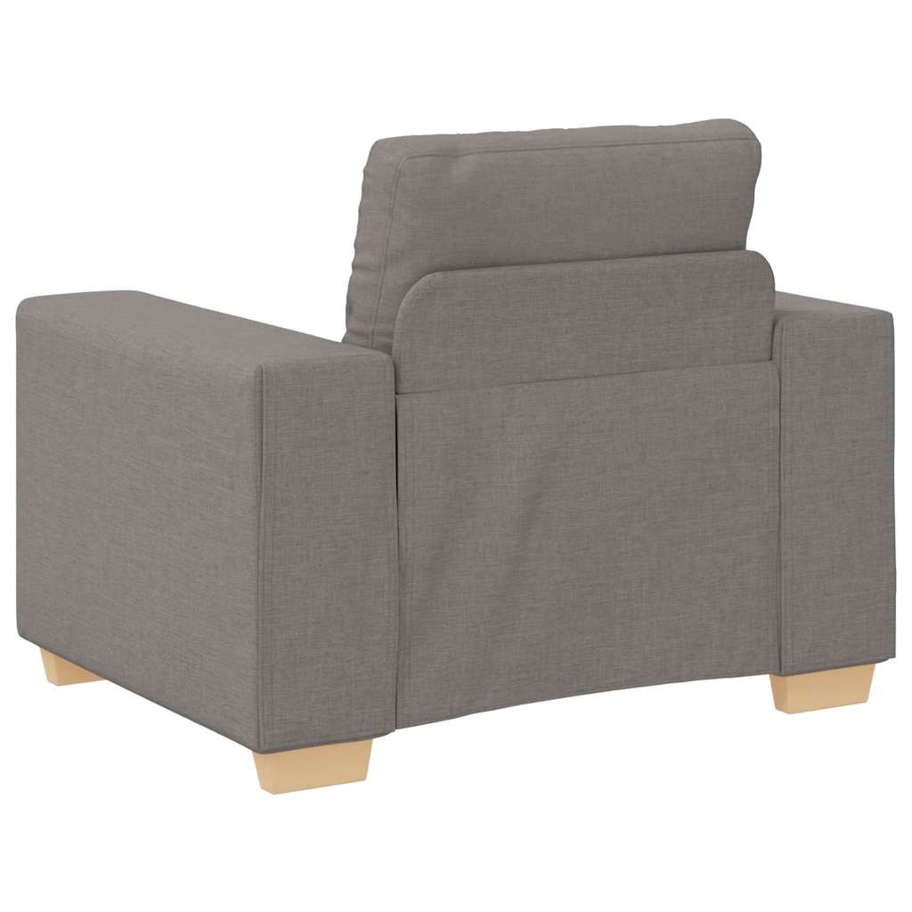 Canapé-fauteuil taupe 100x78x80 cm en tissu - XIOS