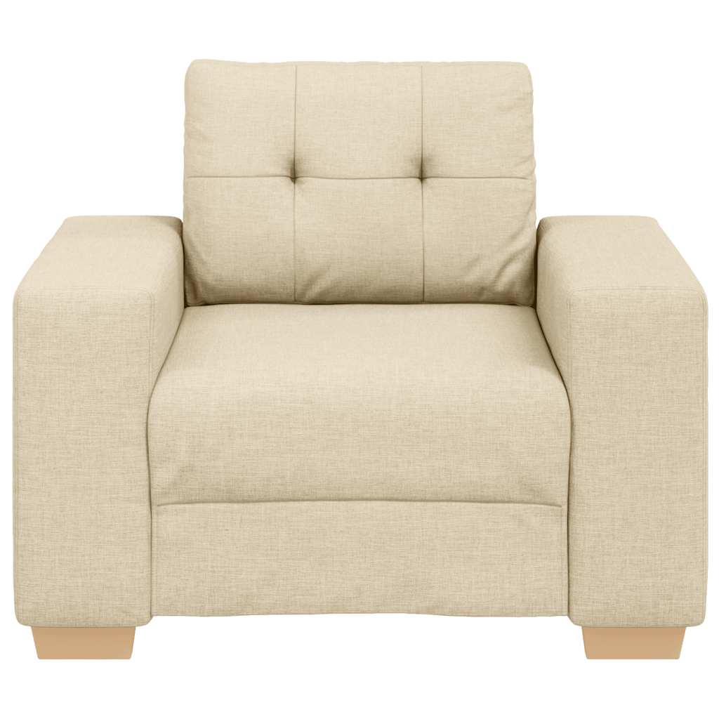 Canapé-fauteuil crème 100x78x80 cm tissu - XIOS
