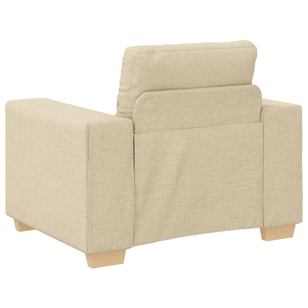 Canapé-fauteuil crème 100x78x80 cm tissu - XIOS