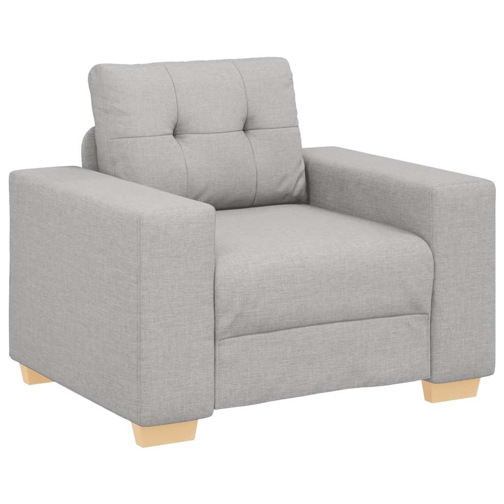Canapé/Fauteuil gris nuage 100x78x80 cm tissu - XIOS