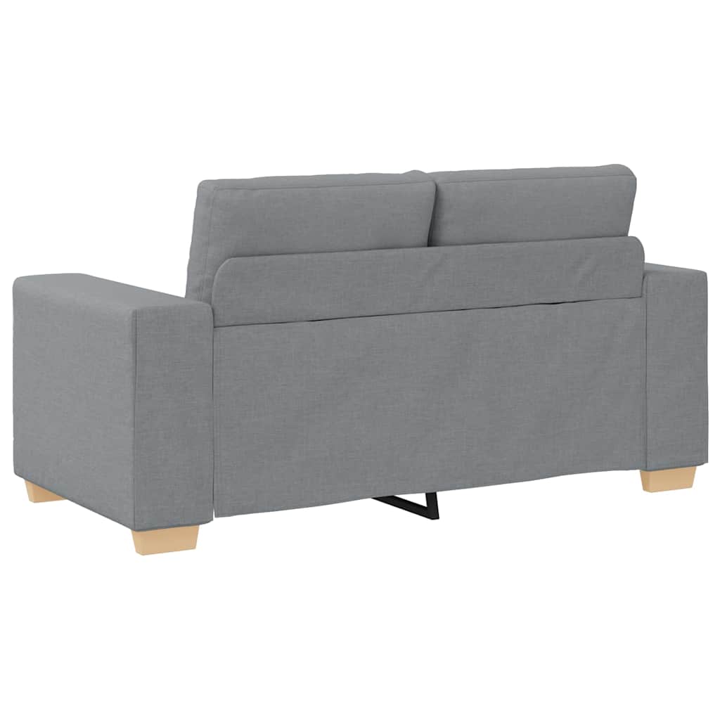 Canapé causeuse gris clair 120 cm tissu - XIOS