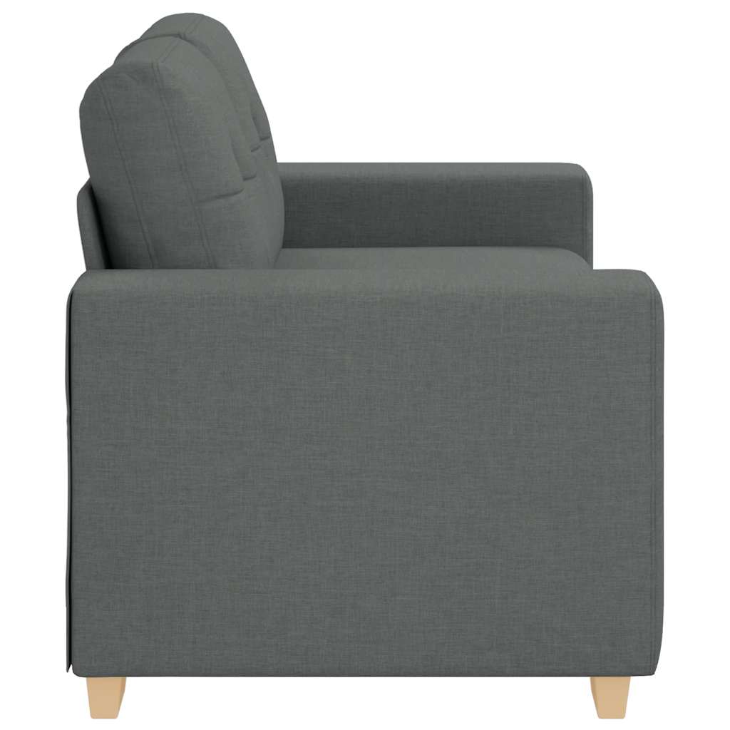 Canapé deux places gris foncé 160 x 77 x 82 cm en tissu - XIOS