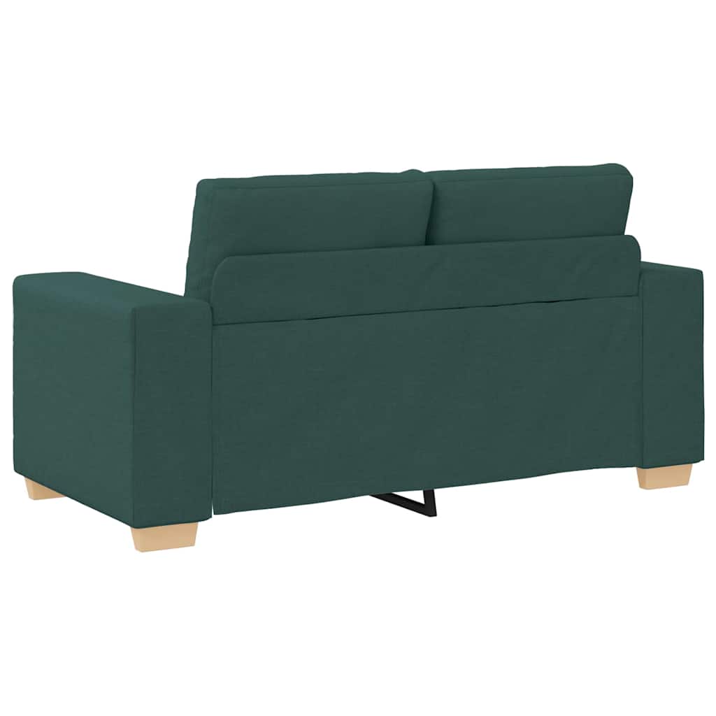 Canapé deux places vert foncé 160 x 77 x 82 cm en tissu - XIOS