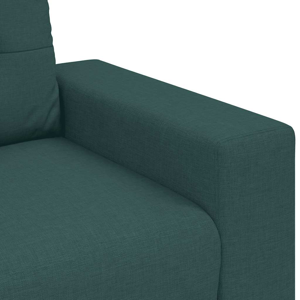 Canapé deux places vert foncé 160 x 77 x 82 cm en tissu - XIOS