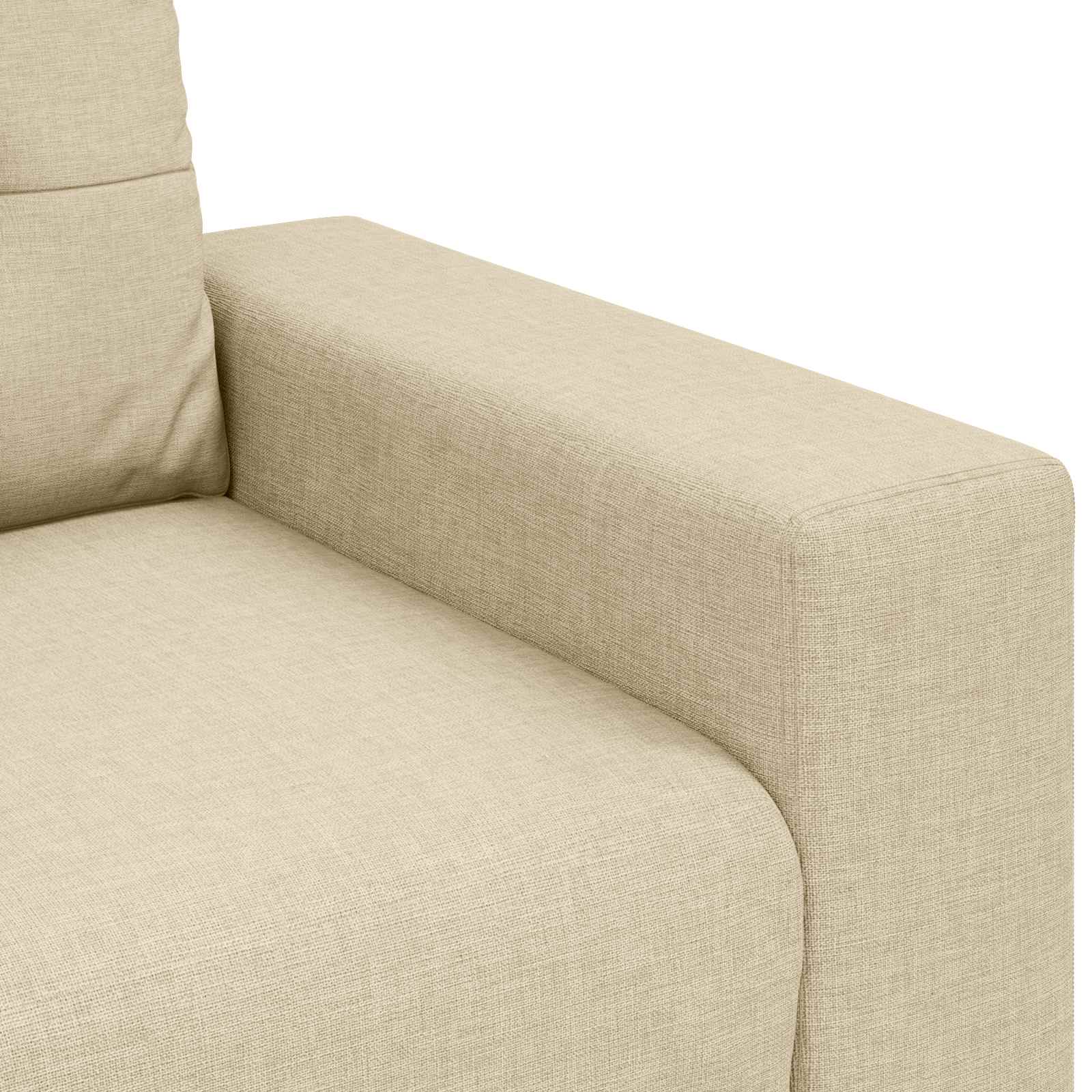 | Canapé Loveseat | avec coussin Crème tissu - XIOS