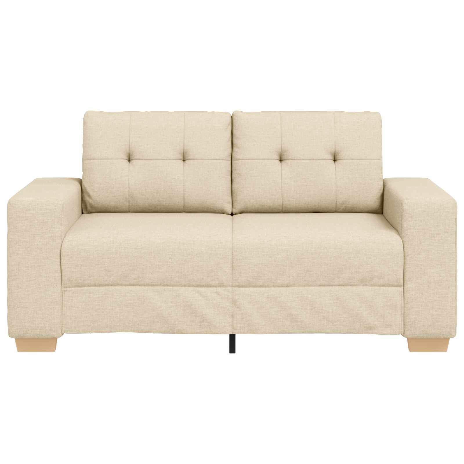 | Canapé Loveseat | avec coussin Crème tissu - XIOS