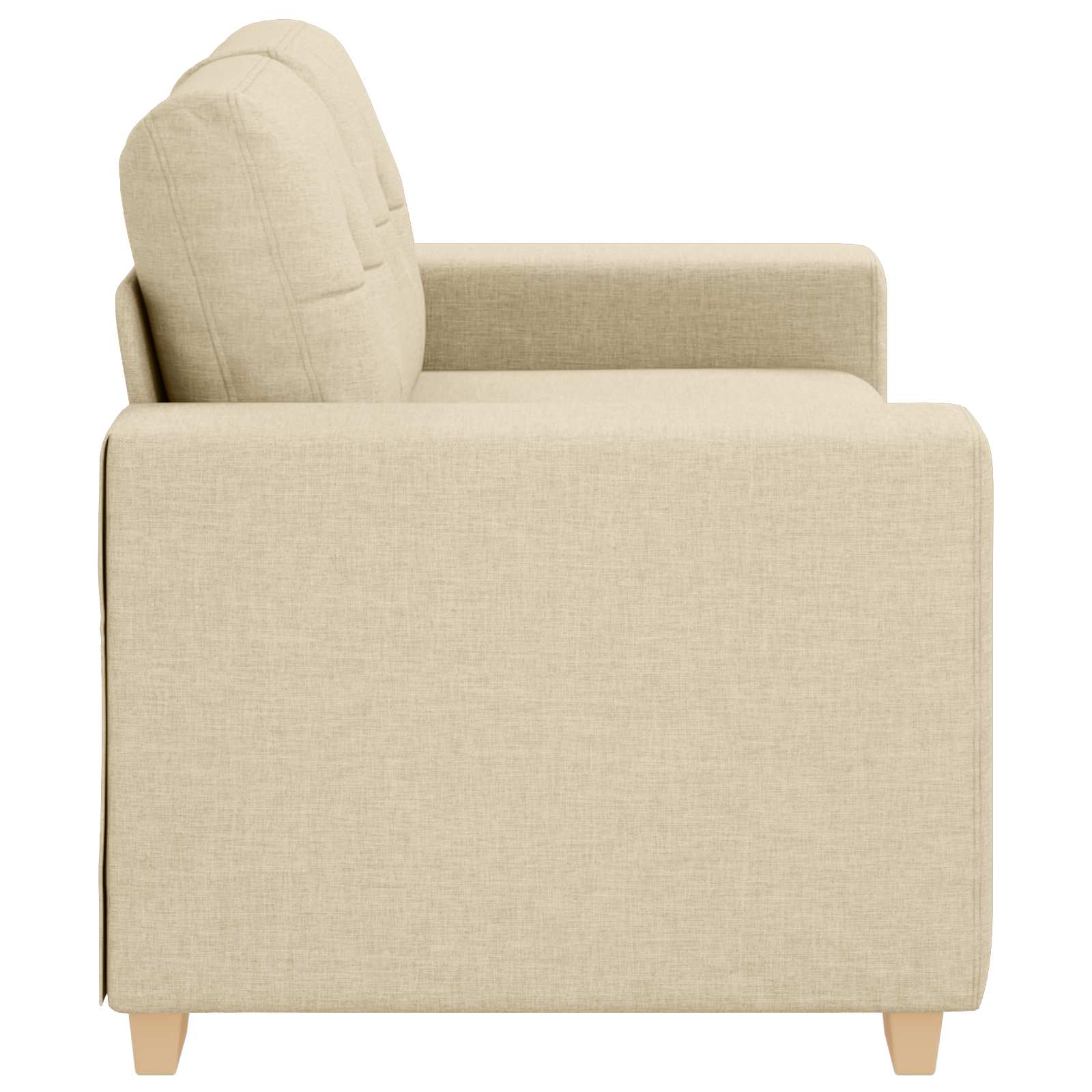 | Canapé Loveseat | avec coussin Crème tissu - XIOS