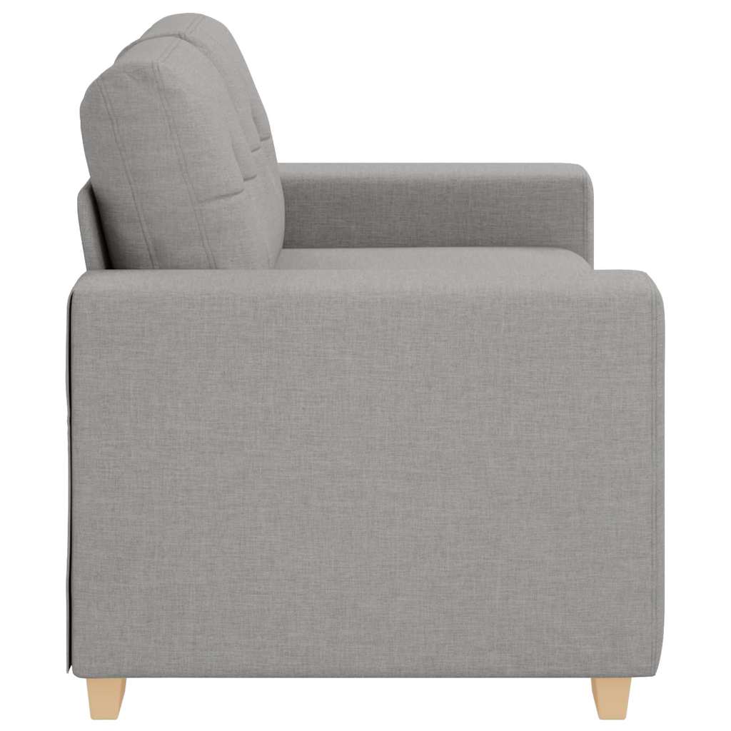 Canapé deux places avec coussin Gris nuage tissu - XIOS