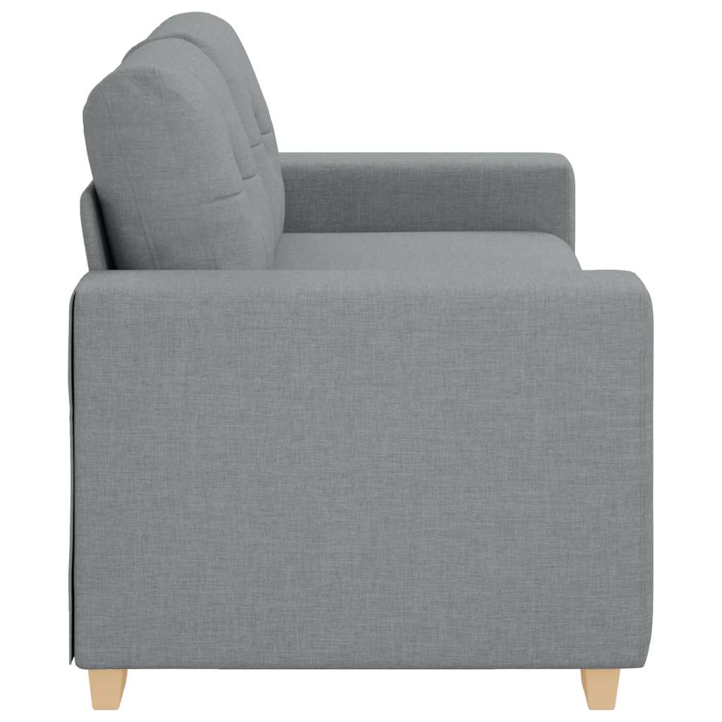 Canapé deux places gris clair 180 x 77 x 82 cm en tissu - XIOS
