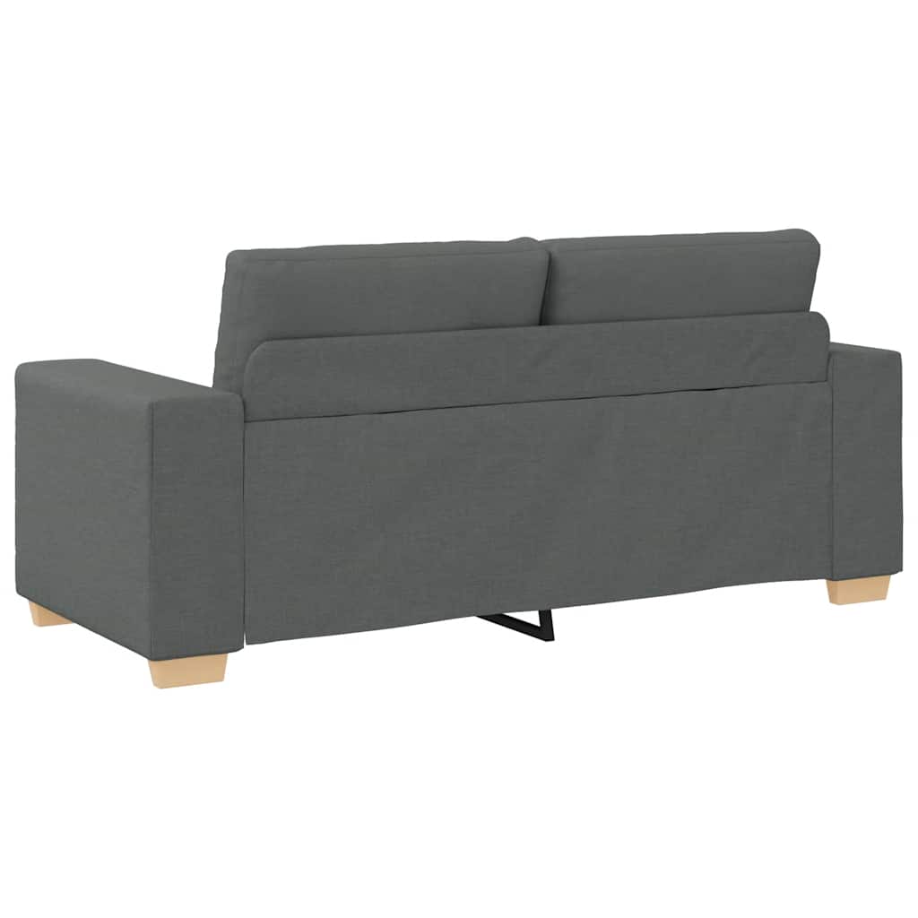 Canapé deux places gris foncé 180 x 77 x 82 cm en tissu - XIOS