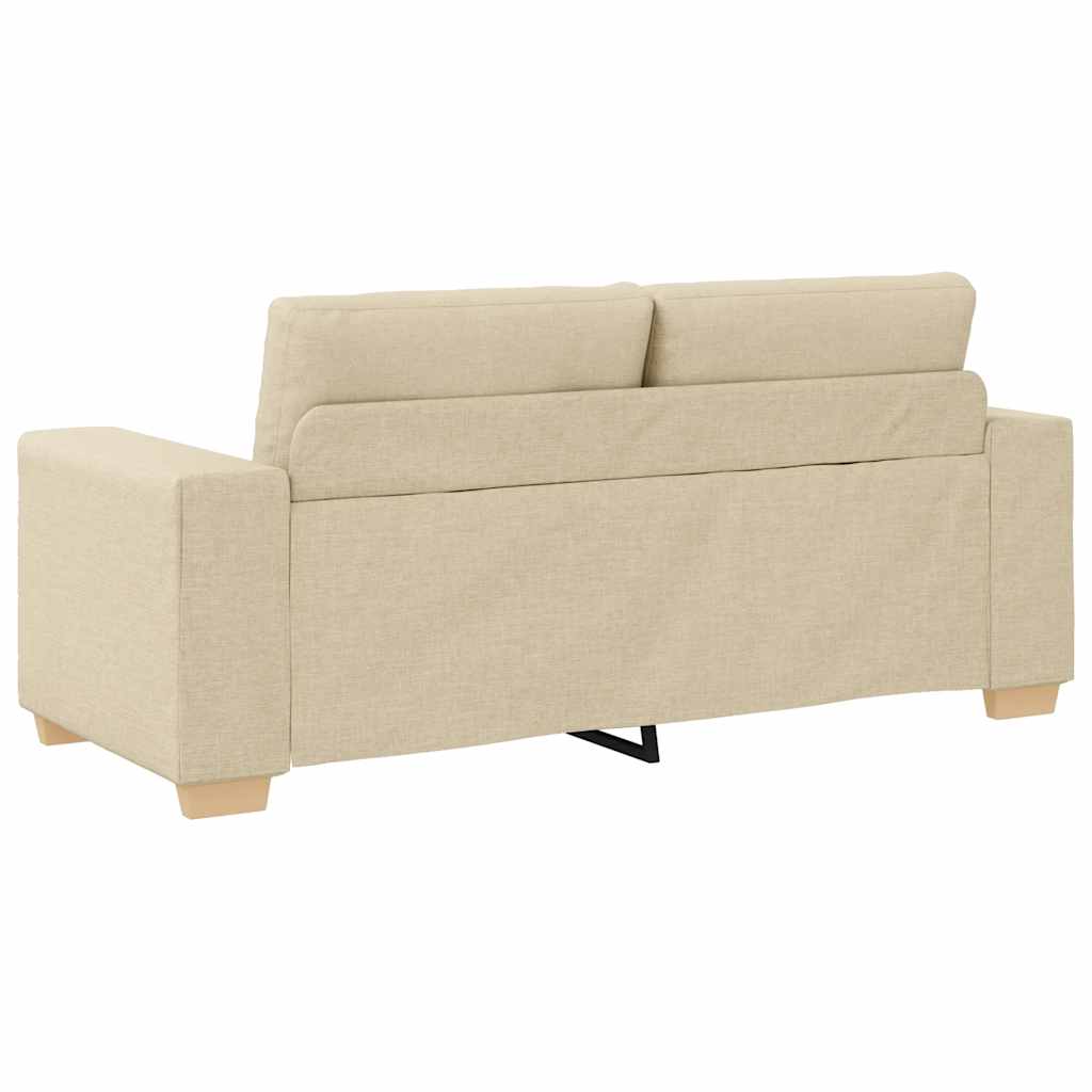 Canapé deux places crème 180x77x82 cm en tissu - XIOS