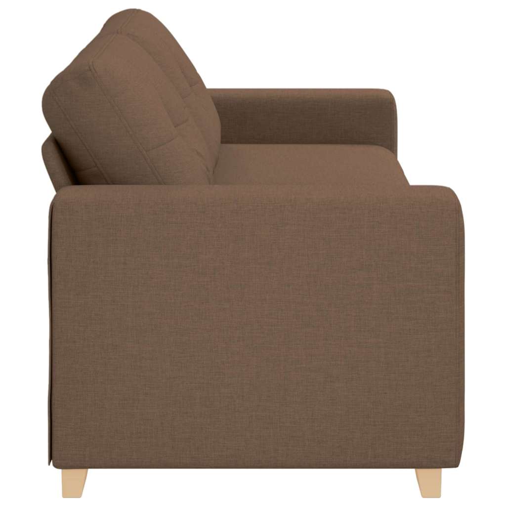 Sofa 3 places avec coussin Marron tissu - XIOS