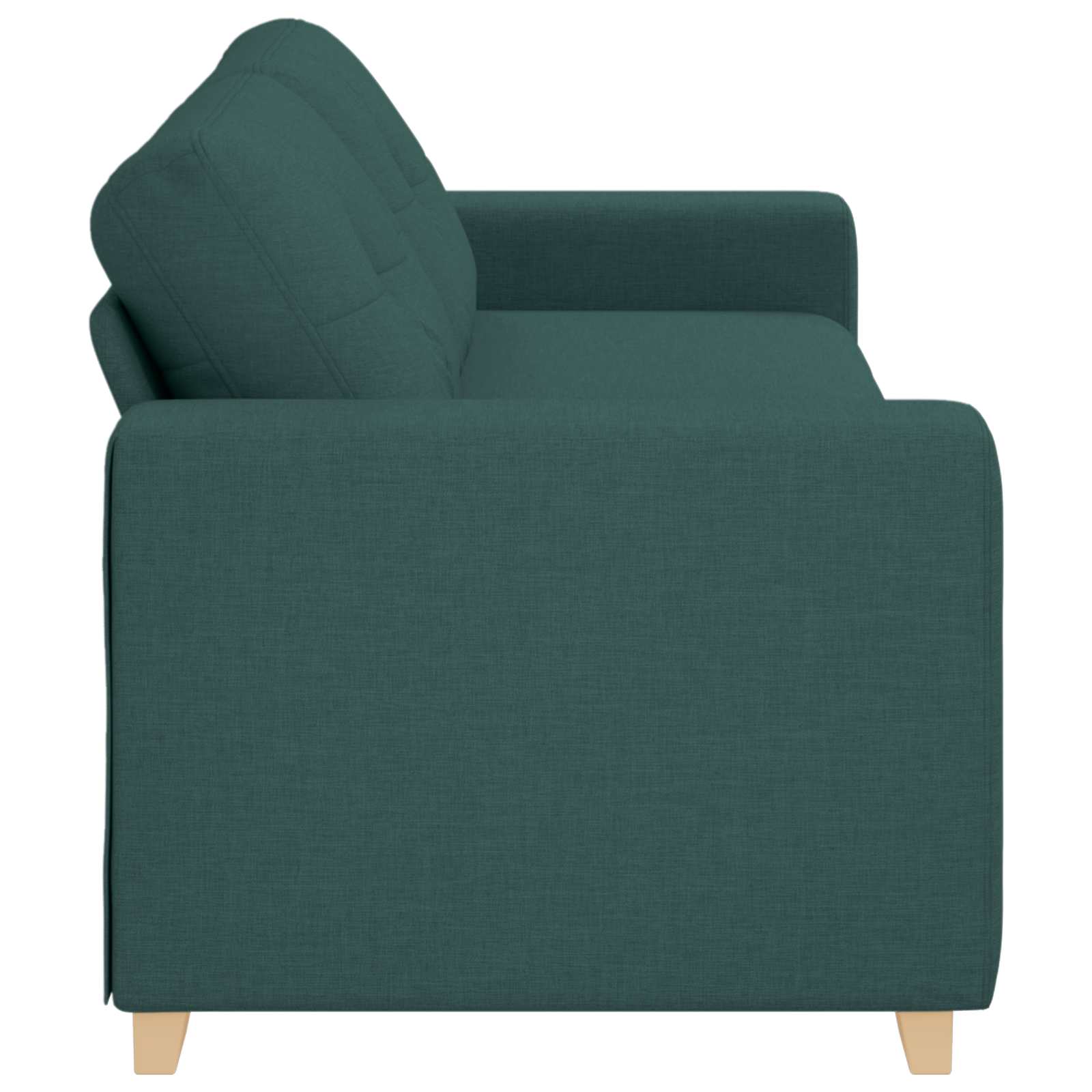 Sofa 3 places Vert foncé 220 cm tissu