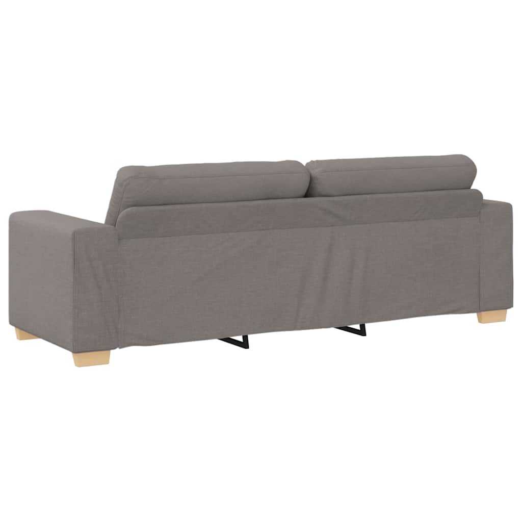 Sofa 3 places avec coussin Taupe tissu - XIOS