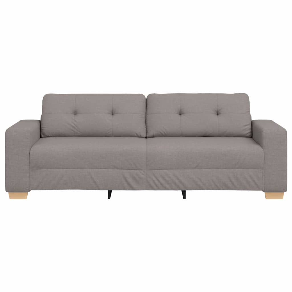Sofa 3 places avec coussin Taupe tissu - XIOS