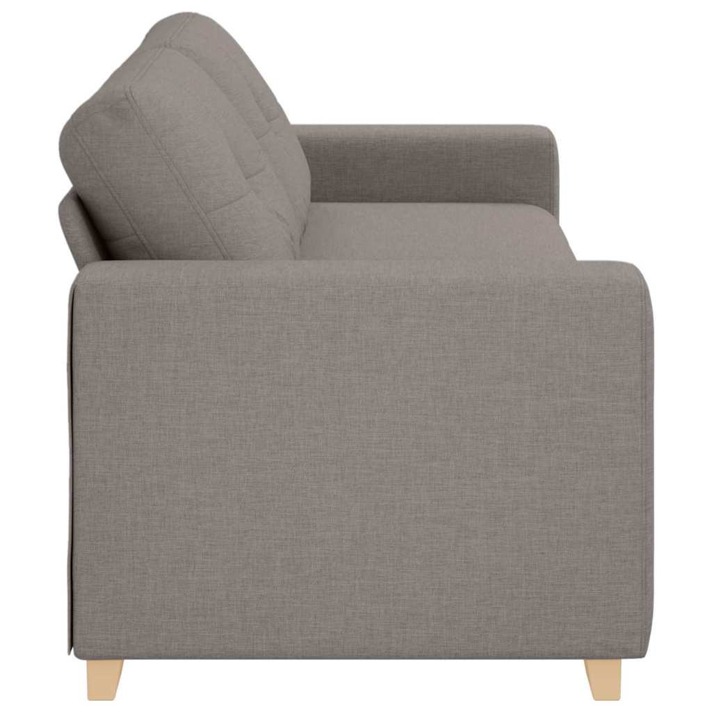 Sofa 3 places avec coussin Taupe tissu - XIOS