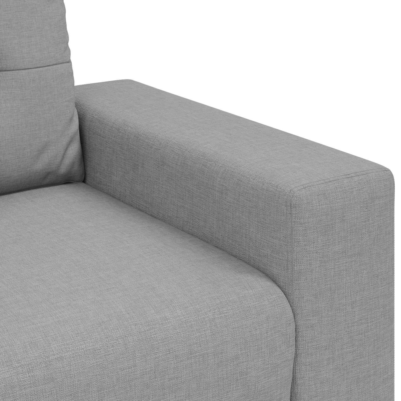 Sofa 3 places Gris nuage 220 cm tissu