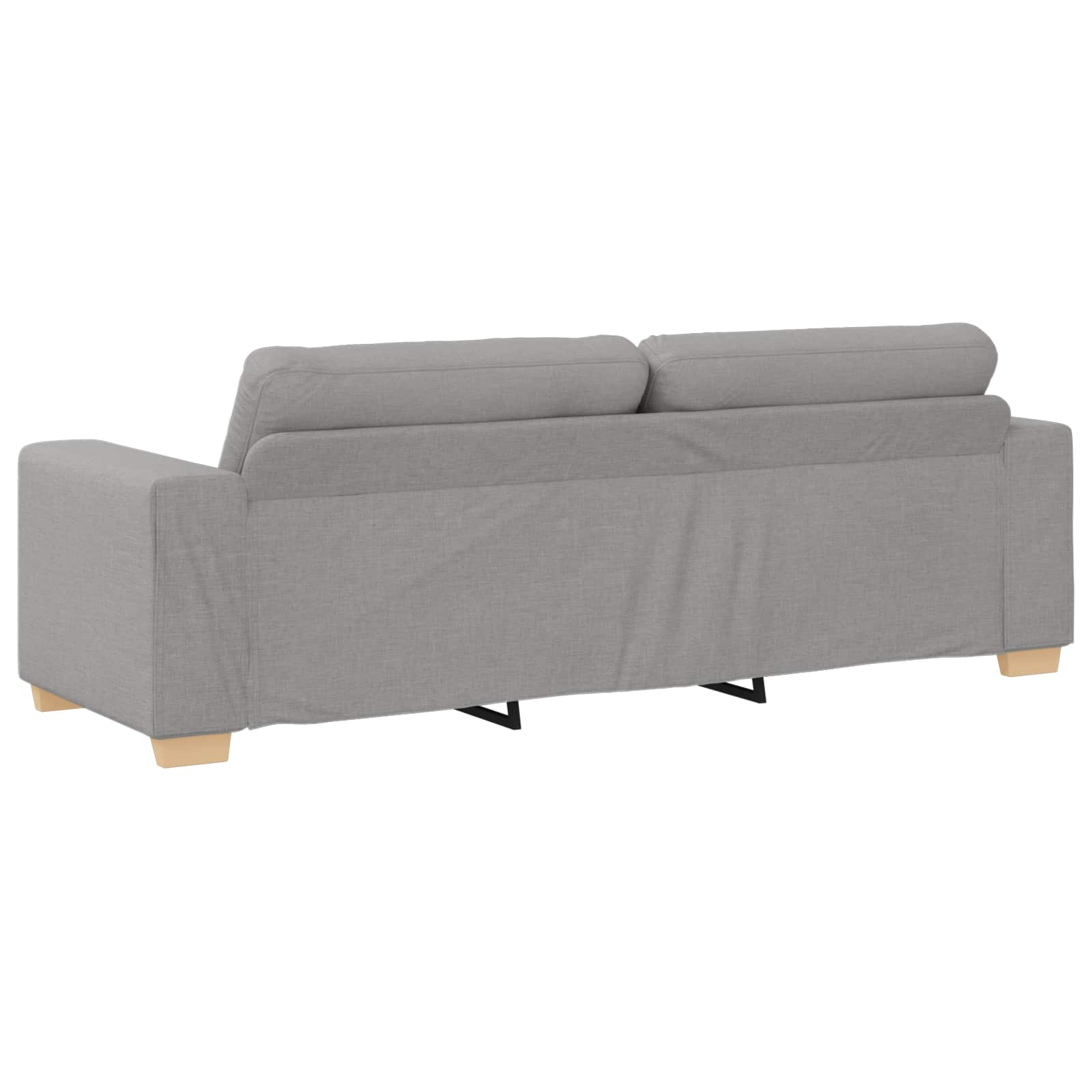 Sofa 3 places Gris nuage 220 cm tissu