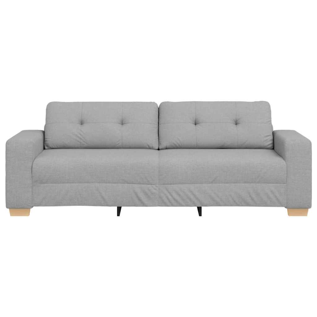 Sofa 3 places avec coussin Gris nuage tissu - XIOS