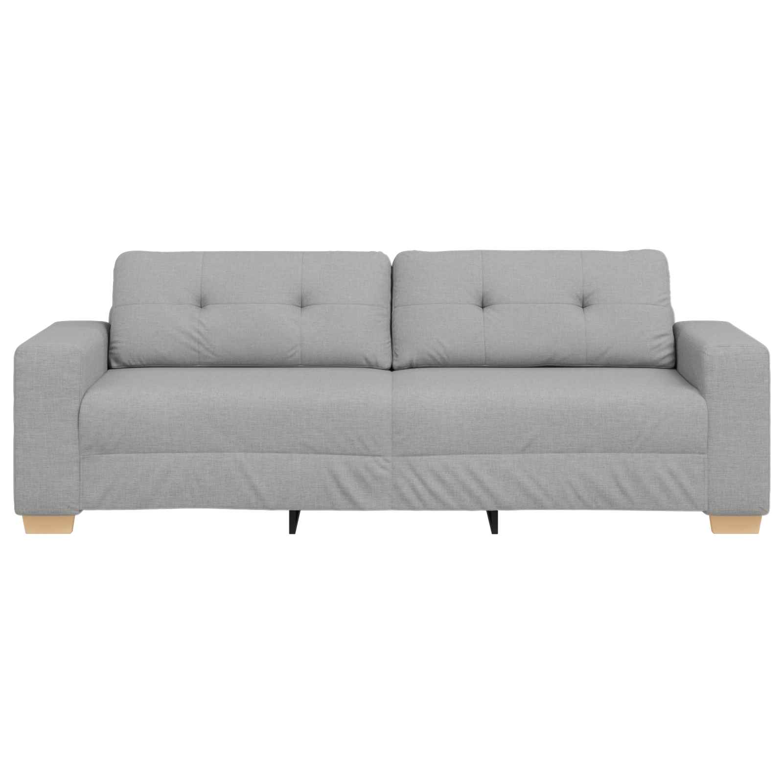 Sofa 3 places Gris nuage 220 cm tissu