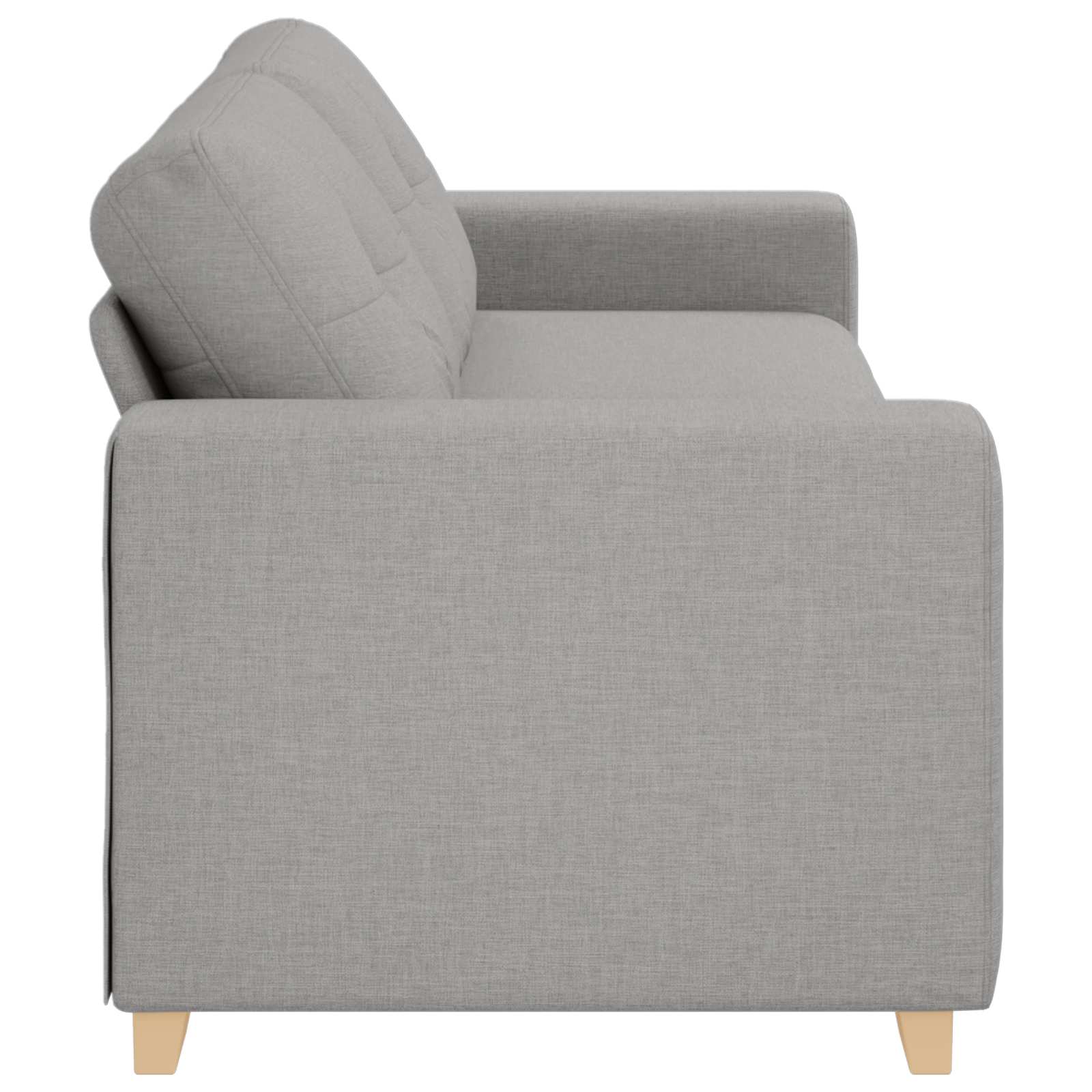 Sofa 3 places Gris nuage 220 cm tissu