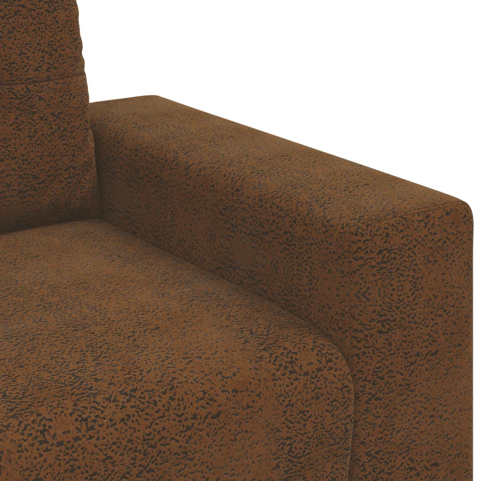 | Fauteuil | avec coussin Marron Faux cuir et bois - XIOS