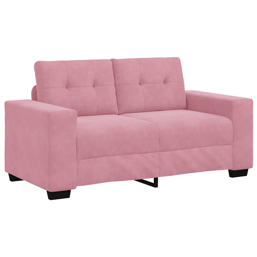| Canapé Loveseat | avec coussin Rose Velours - XIOS